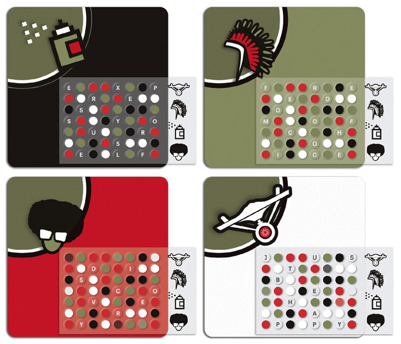 lucky strike train invite coasters overlay