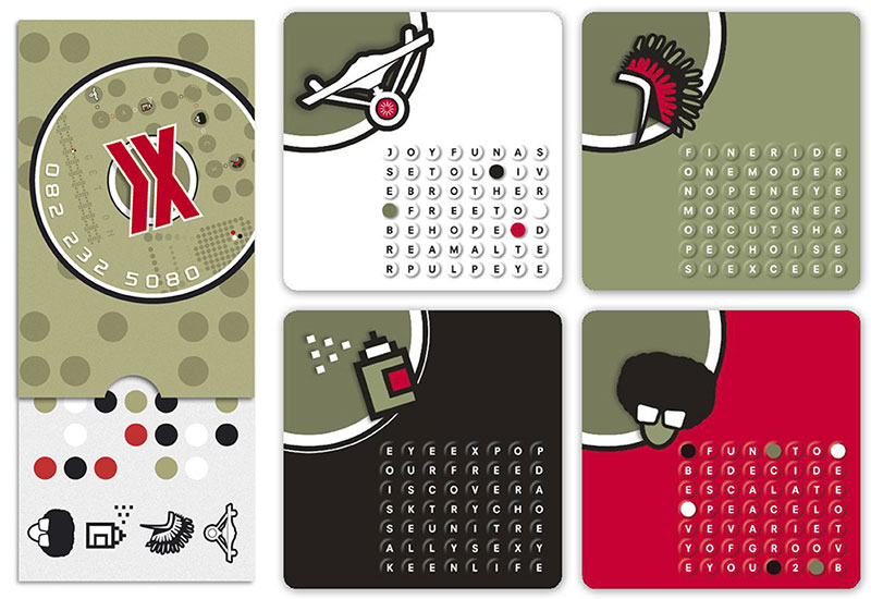 lucky strike train invite coasters